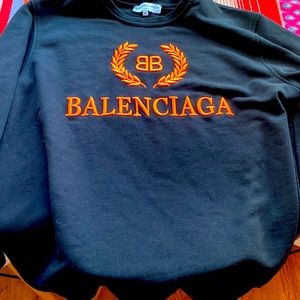 Balenciaga BB crest sweatshirt.